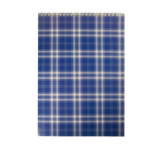 Блокнот на пружині зверху SHOTLANDKA, А4, 48 аркушів, клітинка, синій