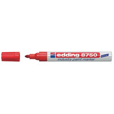 Маркер лаковий червоний Industry Paint e-8750 для написів в агресивних умовах