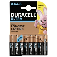 DURAСELL TurboMax (Ultra Power) AAA бат. алкалиновые 1.5V LR03 8шт Бельгия