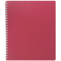 Зошит для нотаток CLASSIC, B5, 80 аркушів, клітинка, пластикова обкладинка, червоний