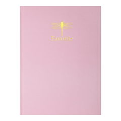 Книга канцелярська FAVOURITE, PASTEL, А4, 96 арк., клітинка, офсет, тверда ламінована обкладинка, рожева