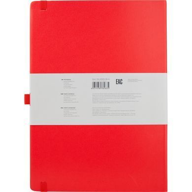 Книга записна Partner Grand, 210*295, 100 аркушів, крапка, червона