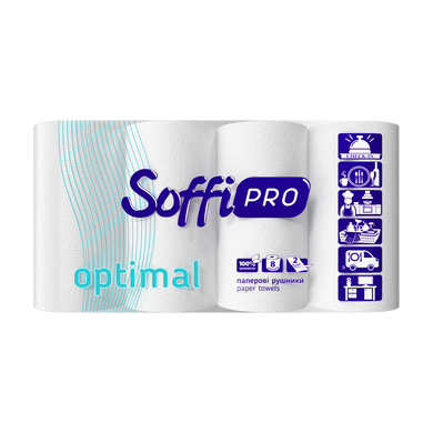 Полотенца целлюлозные "SoffiPro Optimal", 8 рул