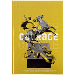 Книга записна А4 Courage, 96арк., кліт., жовта