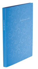 Папка пластикова з 20 файлами, BAROCCO, А4, блакитна