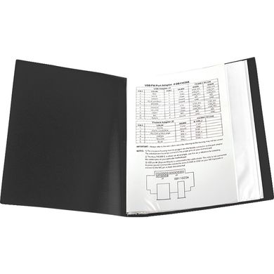 Дисплей-книга 30 файлів, чорна