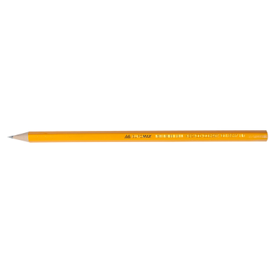 Олівець графітовий , JOBMAX, HB, без гумки, жовтий корпус, туба 144 шт.