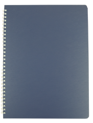 Тетрадь для записей BARK А4, 60 листов,клетка, пластиковая обложка, синяя
