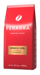 Кава в зернах 1000г, CAFFE 100% ARABIKA з клапаном, FERARRA