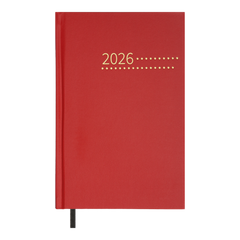 Щоденник датов. 2026 ZEST, A5, червоний, бумвініл