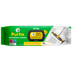 Серветки вологі господарчі, для прибирання EXTRA, 50шт., Purfix
