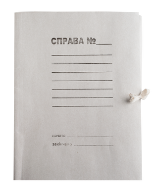 Папка на завязках, JOBMAX, А4, картон 0,3 мм, клееный клапан