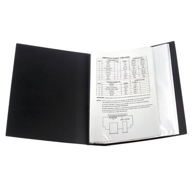 Дисплей-книга 80 файлів, чорна