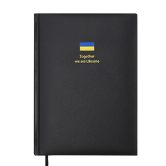 Щоденник датов. 2026 BRAVE, A5, чорний, бумвініл/поролон