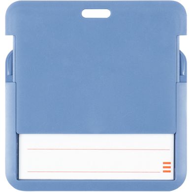 Бейдж-слайдер горизонт., дымчатый синий, 4500H (85*54 мм)