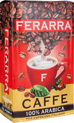 Кава мелена 250г, вак.уп., CAFFE 100% ARABIKA, FERARRA