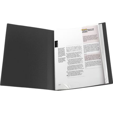 Дисплей-книга 20 файлів, чорна