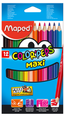 Олівці кольорові COLOR PEPS Maxi, потовщені, 12 кольорів