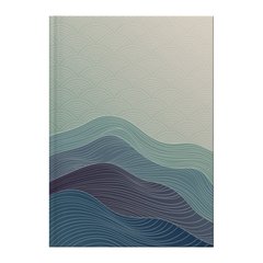 Книга записная А4 Waves, 96 листов, клетка, синяя