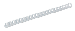 Пластикові пружини для палітурки, d 25мм, А4, 200 арк., круглі, білі, по 50 шт. в упаковці