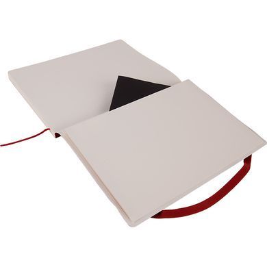 Книга записна Partner Soft L, 190*250, 96 арк, кліт, червон