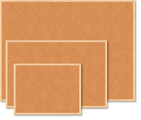 Дошка коркова, JOBMAX, 45x60 см, дерев'яна рамка