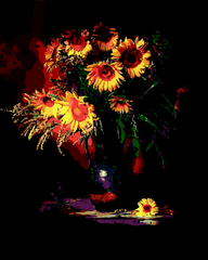 Картина за номерами "Квіти сонця", 40*50, ART Line
