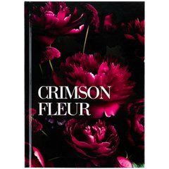 Книга записна тверда обкл. А5, 96 арк., кліт., Crimson fleur
