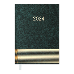 Щоденник датований 2024 PARALLEL, A5, зелений
