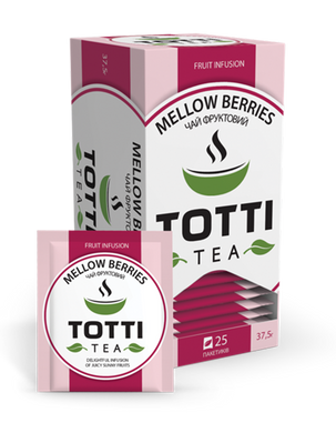 Чай фруктовий TOTTI Tea «Соковиті ягоди», пакетований, 1,5г*25*32