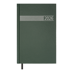 Щоденник датов. 2026 TIME, A5,зелений , бумвініл