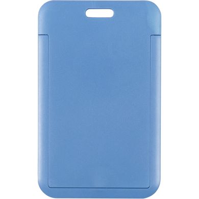 Бейдж-слайдер вертикальный, дымчатый синий, 4500V (54*85 мм)