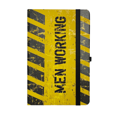 Книжка записна MACHO, на гумці, 136х207мм, 96 аркушів, кліт., офсет крем., тв.лам.обкладинка, жовта