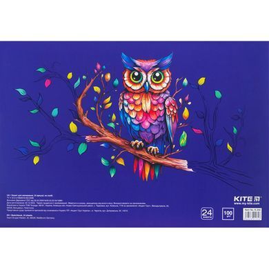 Зошит для малювання, 24 арк., ск., софт-тач+УФ,Kite Classic