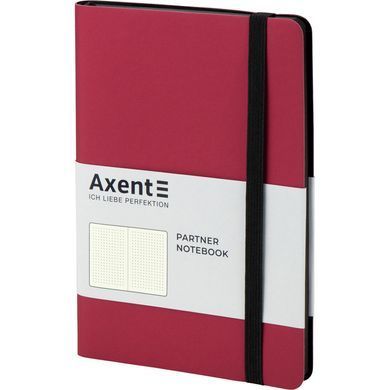 Книга записна Partner Soft, 125*195, 96арк, крап, червона