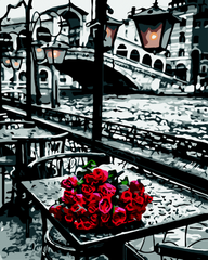 Картина за номерами "Червоні троянди", 40*50, ART Line
