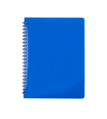 Зошит для нотаток GLOSS, А6, 80 арк., клітинка, пласт. обкладинка, синій