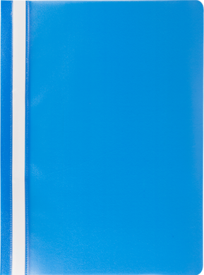 Папка-швидкозшивач з механізмом "вусики", JOBMAX, А4, 110/110 мкм, блакитна