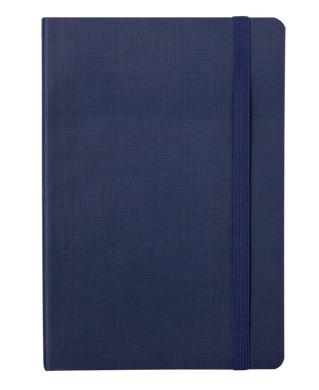 Блокнот діловий COLOR TUNES, А5, 96 аркушів, лінія, темно - синій, штучна шкіра