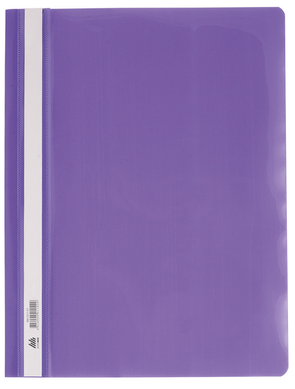 Папка-швидкозшивач з механізмом "вусики", А4, 120/160 мкм, фіолетова