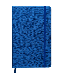 Блокнот діловий INGOT, 125x195 мм, 80 аркушів, клітинка, синій, штучна шкіра