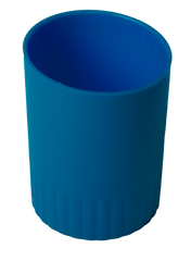 Стакан пластиковий для письмового приладдя, JOBMAX, синій