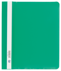 Папка-скоросшиватель с механизмом "усики", А5, 120/160 мкм, зеленая