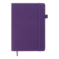 Блокнот деловой COLOR TUNES, А5, 96 листов, линия, фиолетовый, искуственная кожа