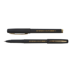 Ручка гелева Rouber Touch, 1.0мм, чорні чорнила