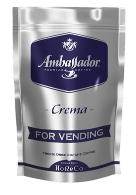 Кофе растворимый для торгових автоматов Ambassador Crema, пакет 200г*6 (8718)