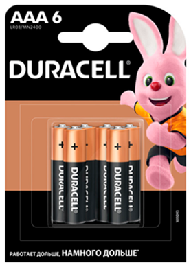 Елемент живлення (батарейка) DURACELL LR3 (ААА)