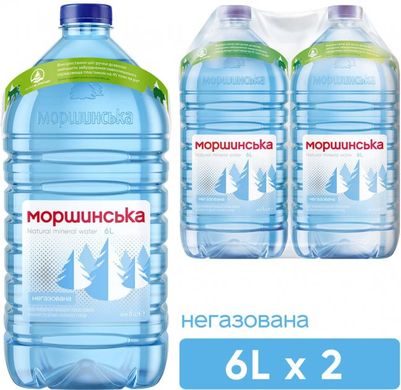 Вода мінеральна негазована, 6л, "Моршинська", ПЕТ