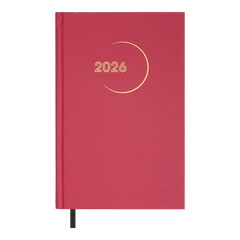 Щоденник датов. 2026 MADAM , A5, малиновий, бумвініл