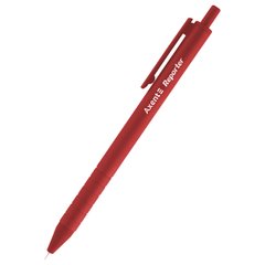 Ручка масляная автоматическая Reporter, красная